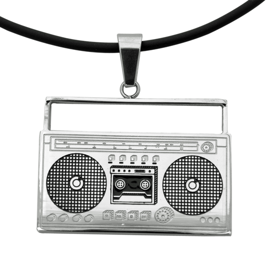 Stainless Steel Cassette / Music Player Pendant