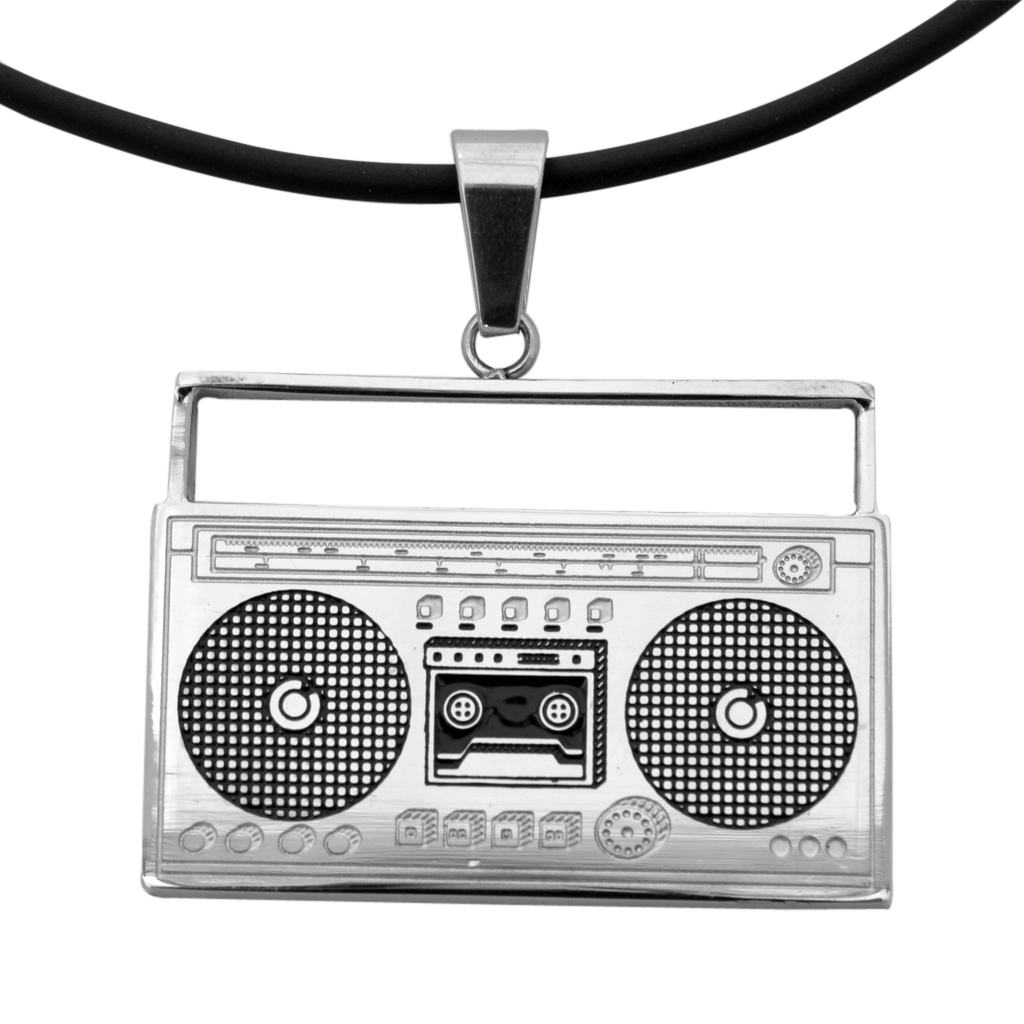 Stainless Steel Cassette / Music Player Pendant