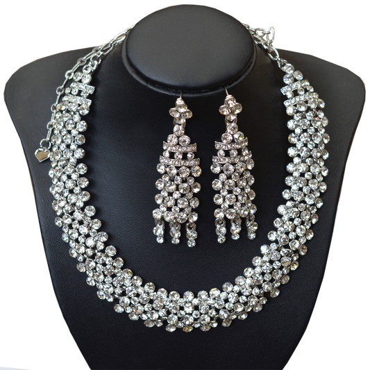 Diamonte Necklace and Earring Set