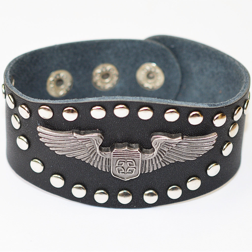 Leather Bracelet - Wings