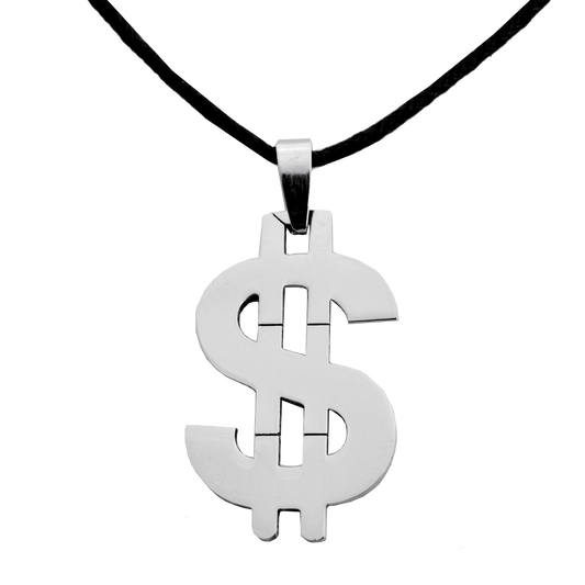 Stainless Steel Dollar Sign Pendant