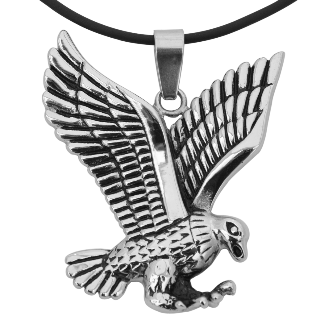 Stainless Steel Flying Eagle Wing Pendant