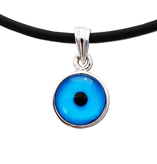 Sterling Silver Eye Pendant - Medium