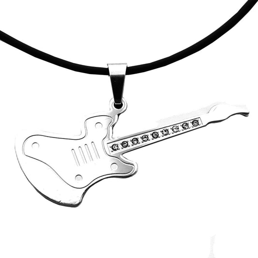 Stainless Steel Guitar Pendant