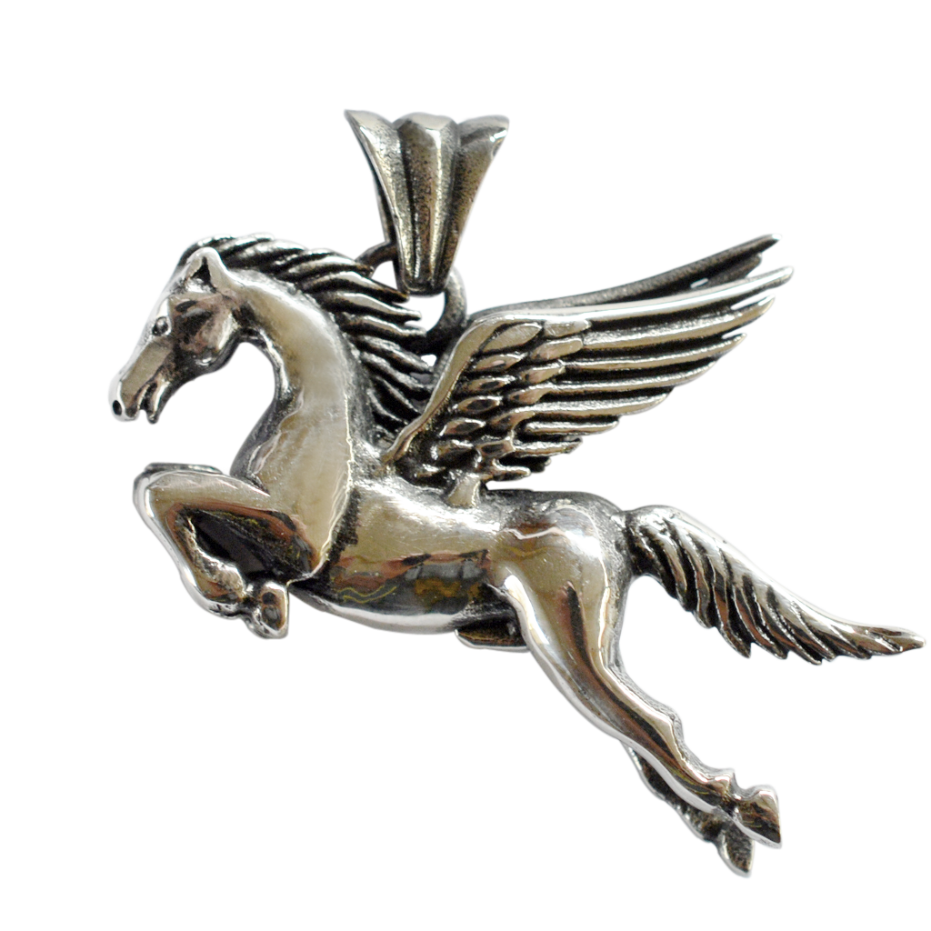 Stainless Steel Pegasus Pendant